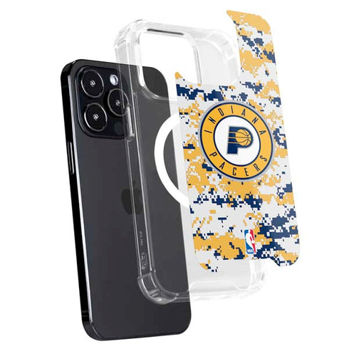 NBA Indiana Pacers Digi Camo iPhone 15 Pro MagSafe Case