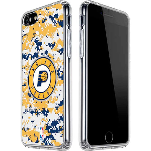 NBA Indiana Pacers Digi Camo iPhone SE (2nd & 3rd Gen) Clear Case