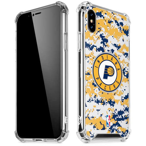 NBA Indiana Pacers Digi Camo iPhone XS Max Clear Case