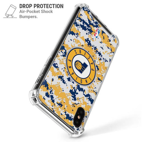 NBA Indiana Pacers Digi Camo iPhone XS Max Clear Case