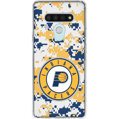 NBA Indiana Pacers Digi Camo LG Stylo 6 Clear Case