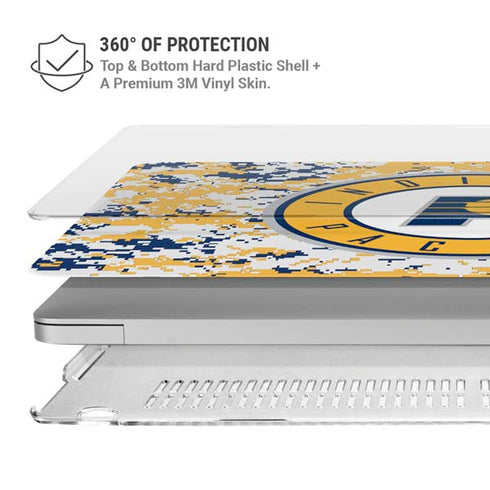 NBA Indiana Pacers Digi Camo MacBook Air 13in M1 (2021) Case plus Skin