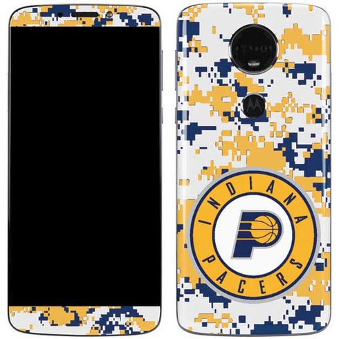 NBA Indiana Pacers Digi Camo Moto E5 Plus Skin