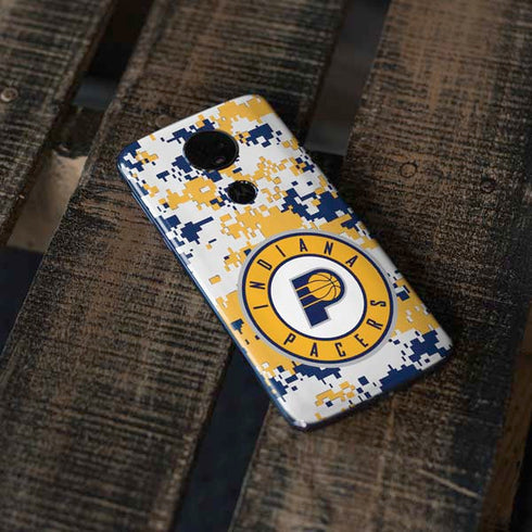 NBA Indiana Pacers Digi Camo Moto E5 Plus Skin