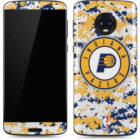 NBA Indiana Pacers Digi Camo Moto G6 Skin