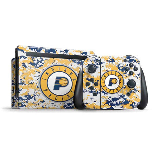 NBA Indiana Pacers Digi Camo Nintendo Switch Bundle Skin