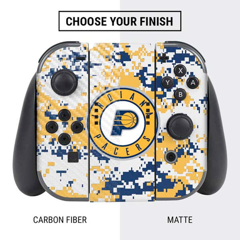 NBA Indiana Pacers Digi Camo Nintendo Switch Bundle Skin
