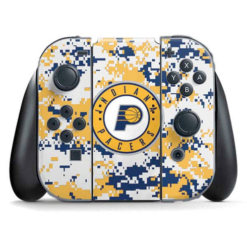 NBA Indiana Pacers Digi Camo Nintendo Switch (2017-2021) Joy-Con Controller Skin