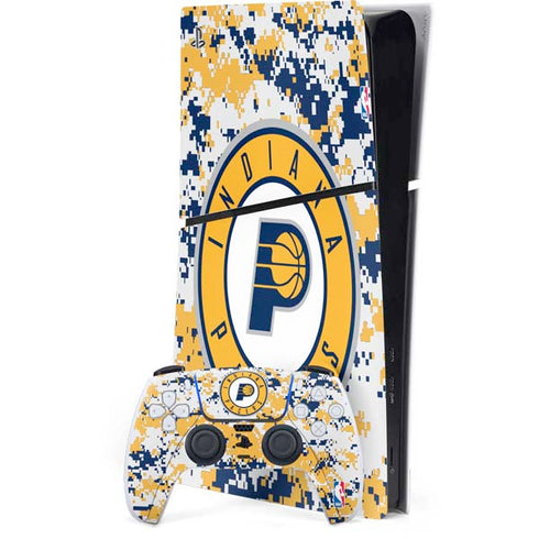 NBA Indiana Pacers Digi Camo PS5 Slim Digital Edition Console Skin