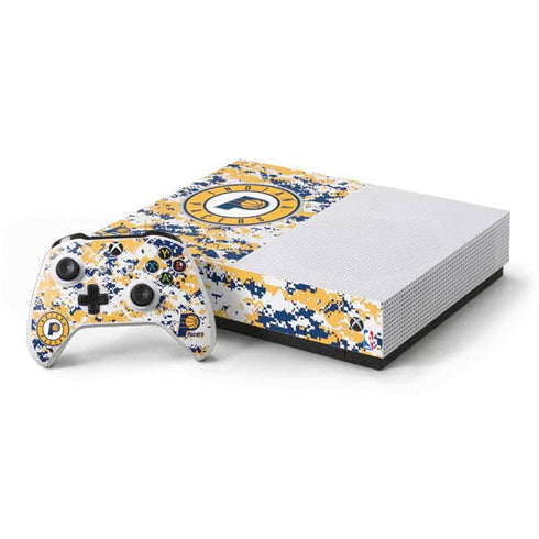 NBA Indiana Pacers Digi Camo Xbox One S All-Digital Edition Bundle Skin