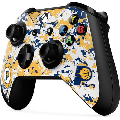NBA Indiana Pacers Digi Camo Xbox One X Controller Skin