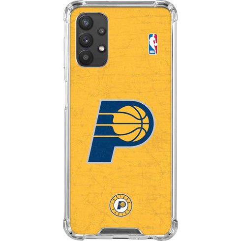 NBA Indiana Pacers Distressed Galaxy A32 5G Clear Case