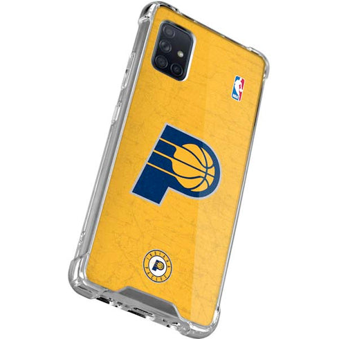 NBA Indiana Pacers Distressed Galaxy A51 5G Clear Case