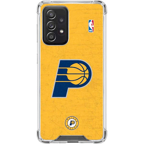 NBA Indiana Pacers Distressed Galaxy A52 5G Clear Case