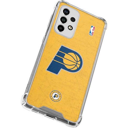 NBA Indiana Pacers Distressed Galaxy A53 5G Clear Case