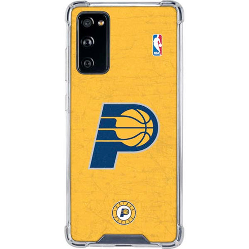 NBA Indiana Pacers Distressed Galaxy S20 FE Clear Case
