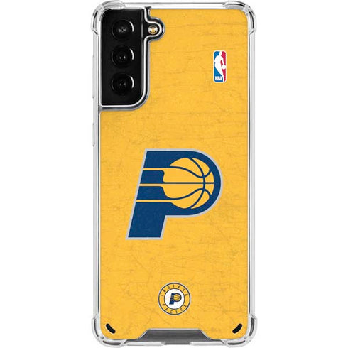 NBA Indiana Pacers Distressed Galaxy S21 Plus 5G Clear Case