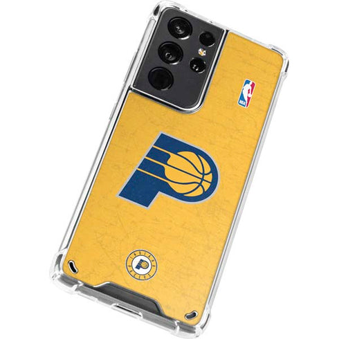 NBA Indiana Pacers Distressed Galaxy S21 Ultra 5G Clear Case