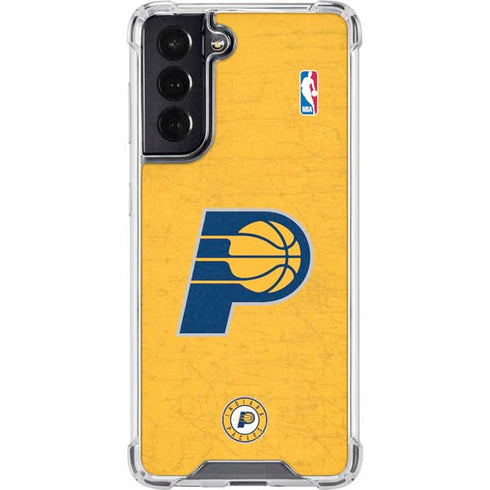 NBA Indiana Pacers Distressed Galaxy S22 Clear Case