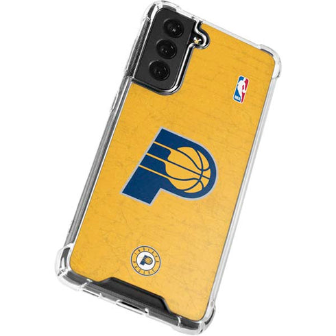NBA Indiana Pacers Distressed Galaxy S22 Plus Clear Case