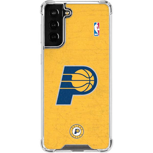 NBA Indiana Pacers Distressed Galaxy S22 Plus Clear Case