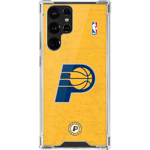 NBA Indiana Pacers Distressed Galaxy S22 Ultra Clear Case