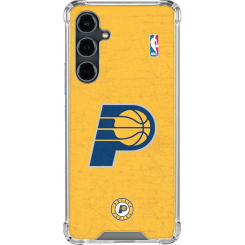NBA Indiana Pacers Distressed Galaxy S23 FE Clear Case