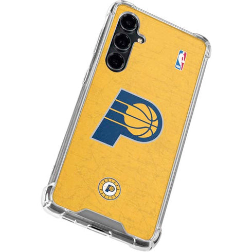 NBA Indiana Pacers Distressed Galaxy S23 FE Clear Case