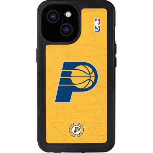 NBA Indiana Pacers Distressed iPhone 13 Mini Waterproof Case