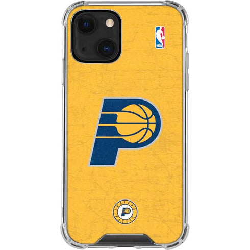 NBA Indiana Pacers Distressed iPhone 14 Clear Case