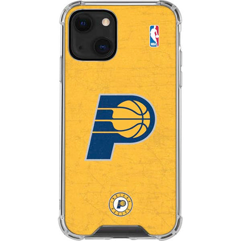 NBA Indiana Pacers Distressed iPhone 15 Plus Clear Case