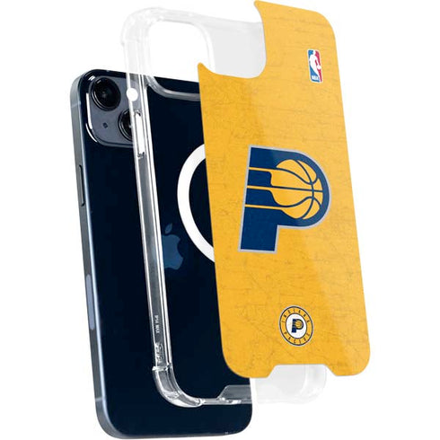 NBA Indiana Pacers Distressed iPhone 15 Plus MagSafe Case