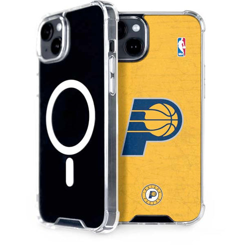NBA Indiana Pacers Distressed iPhone 15 Plus MagSafe Case