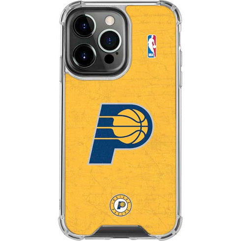 NBA Indiana Pacers Distressed iPhone 15 Pro Clear Case
