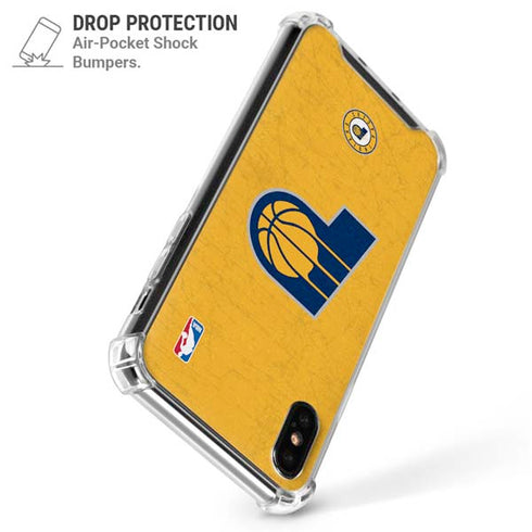 NBA Indiana Pacers Distressed iPhone XS Max Clear Case
