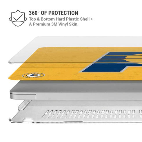 NBA Indiana Pacers Distressed MacBook Air 13in M1 (2021) Case plus Skin