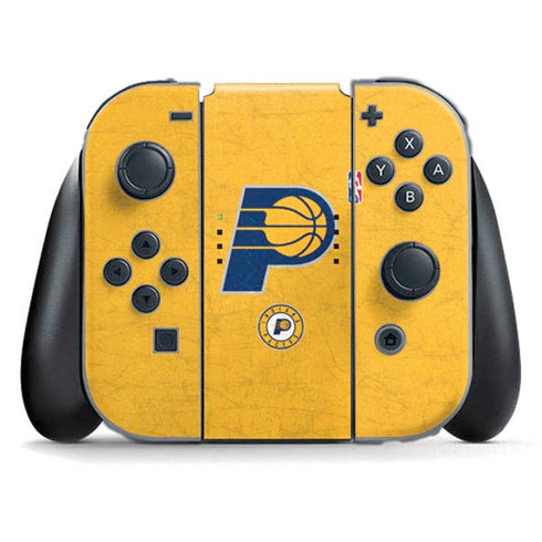 NBA Indiana Pacers Distressed Nintendo Switch (2017-2021) Joy-Con Controller Skin