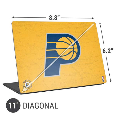 NBA Indiana Pacers Distressed Universal Laptop 11in (8.8 x 6.2in) Skin