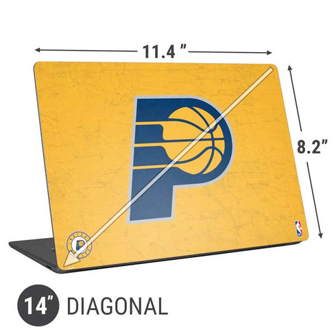 NBA Indiana Pacers Distressed Universal Laptop 14in (11.4 x 8.2in) Skin