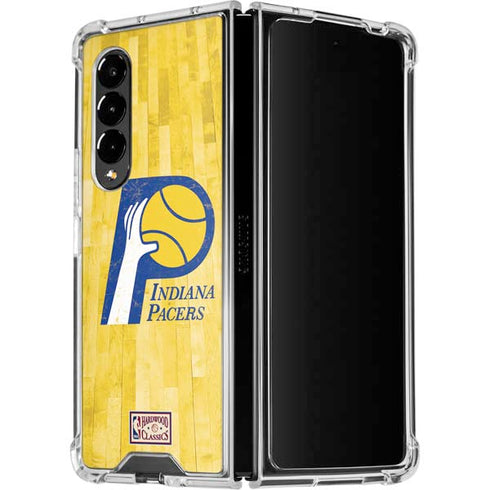 NBA Indiana Pacers Hardwood Classics Galaxy Z Fold4 5G Clear Case
