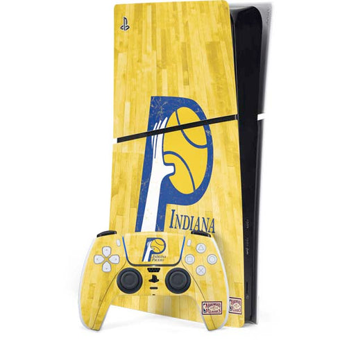 NBA Indiana Pacers Hardwood Classics PS5 Slim Digital Edition Console Skin