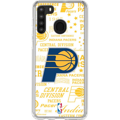 NBA Indiana Pacers Historic Blast Galaxy A21 Clear Case