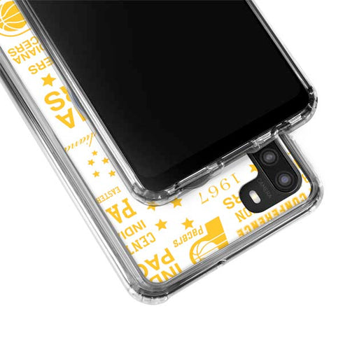 NBA Indiana Pacers Historic Blast Galaxy A21 Clear Case