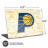 NBA Indiana Pacers Historic Blast Universal Laptop 12in (9.8 x 6.8in) Skin