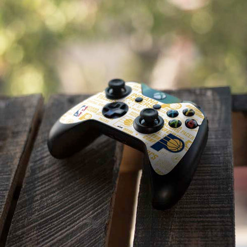 NBA Indiana Pacers Historic Blast Xbox One Controller Skin
