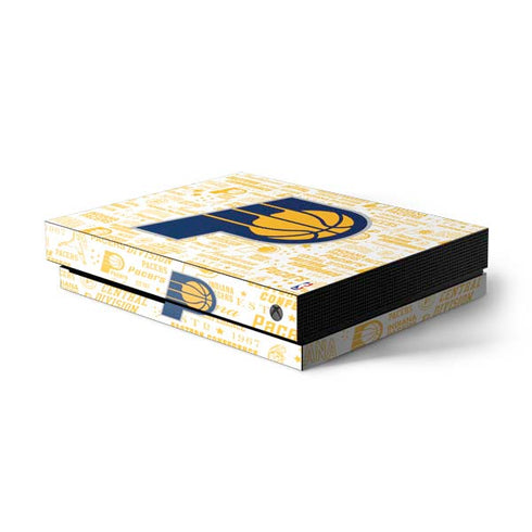 NBA Indiana Pacers Historic Blast Xbox One X Console Skin