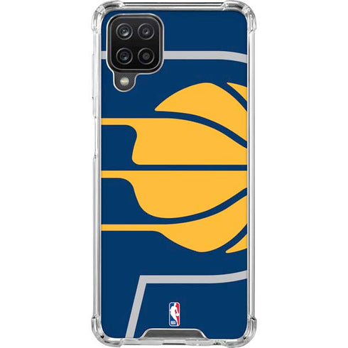 NBA Indiana Pacers Large Logo Galaxy A12 Clear Case