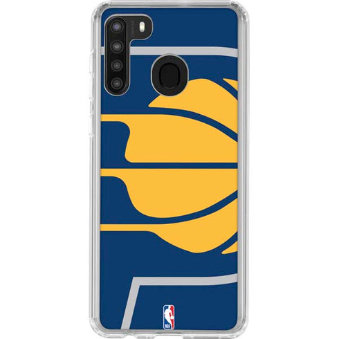 NBA Indiana Pacers Large Logo Galaxy A21 Clear Case