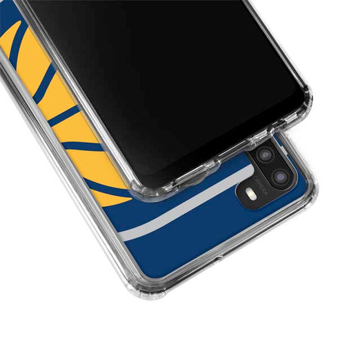 NBA Indiana Pacers Large Logo Galaxy A21 Clear Case