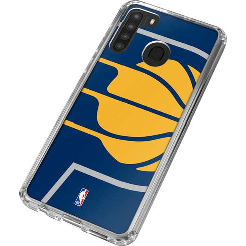 NBA Indiana Pacers Large Logo Galaxy A21 Clear Case